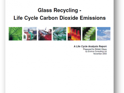 Glass recycling - life cycle carbon dioxide emissions