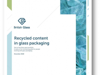 The front cover of our recycled content in glass packaging buyers guide