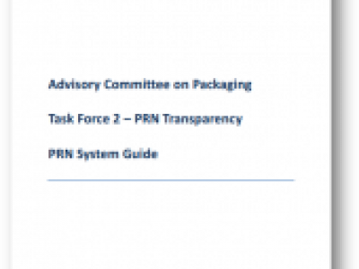Packaging recovery note system guide